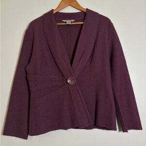 TSD Two Star Dog Small 100% Wool 1 Button Cardigan Sweater